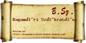 Bagaméri Szókratész névjegykártya